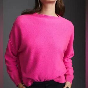 Anthropologie Pilcro The Alani Fuschia Cashmere Sweater
